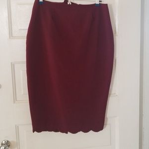 High waist pencil skirt